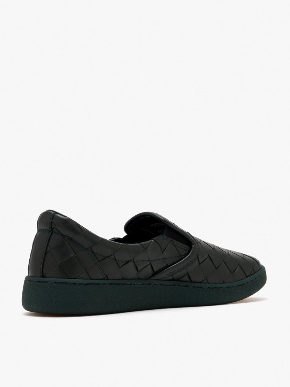 Bottega Veneta Men Sawyer Slip-On Intrecciato Leather Sneaker Dark Green IT 43 - Picture 3 of 7
